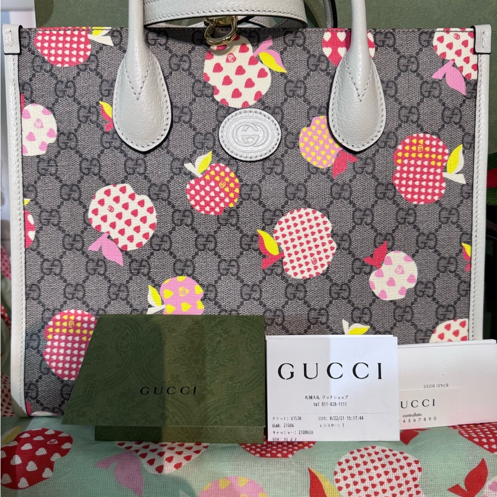 Gucci Women's Grey and Multicolor Tote Bag